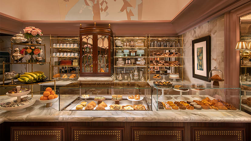 Caffe Al Teatro pastry display case