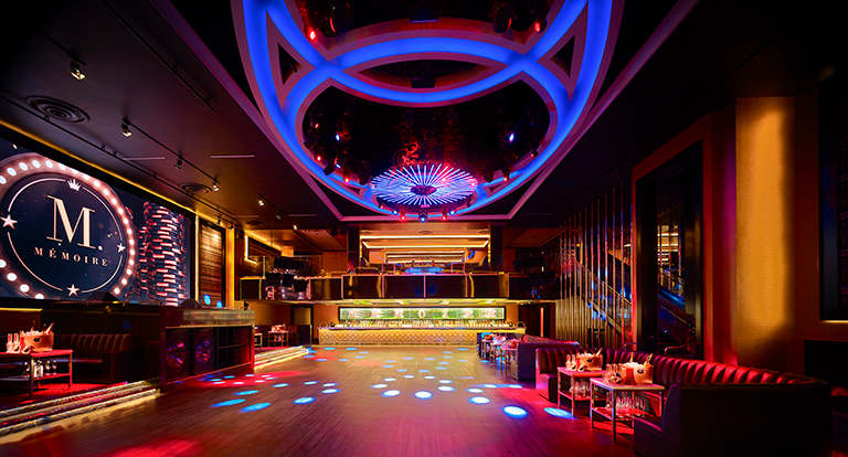 The interior of Memoire at Encore Boston Harbor
