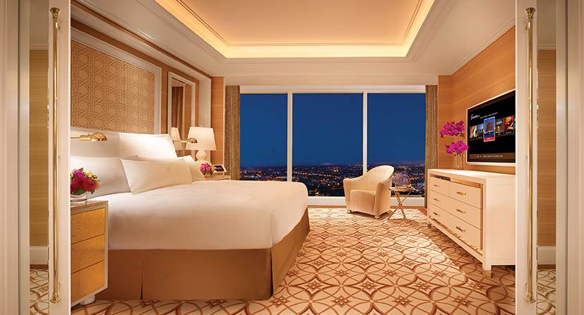 Signature suite hotel room at Encore Boston Harbor