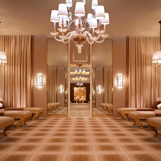 The interior of The Spa at Encore Boston Harbor