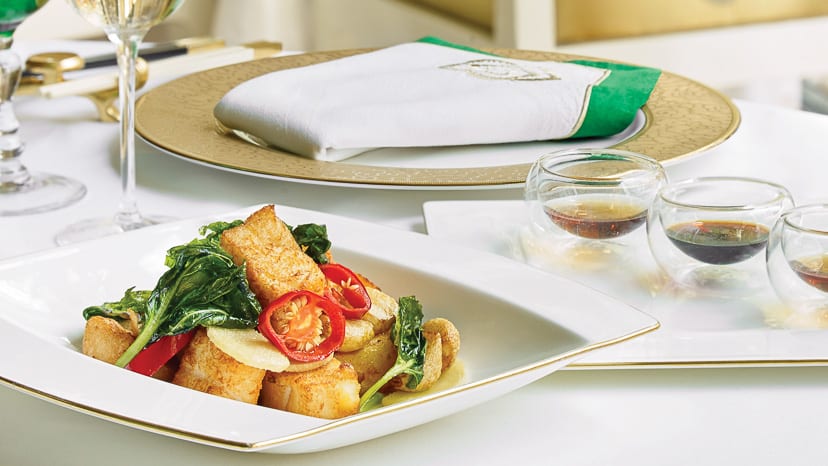Wing Lei Three Cup Sea Bass