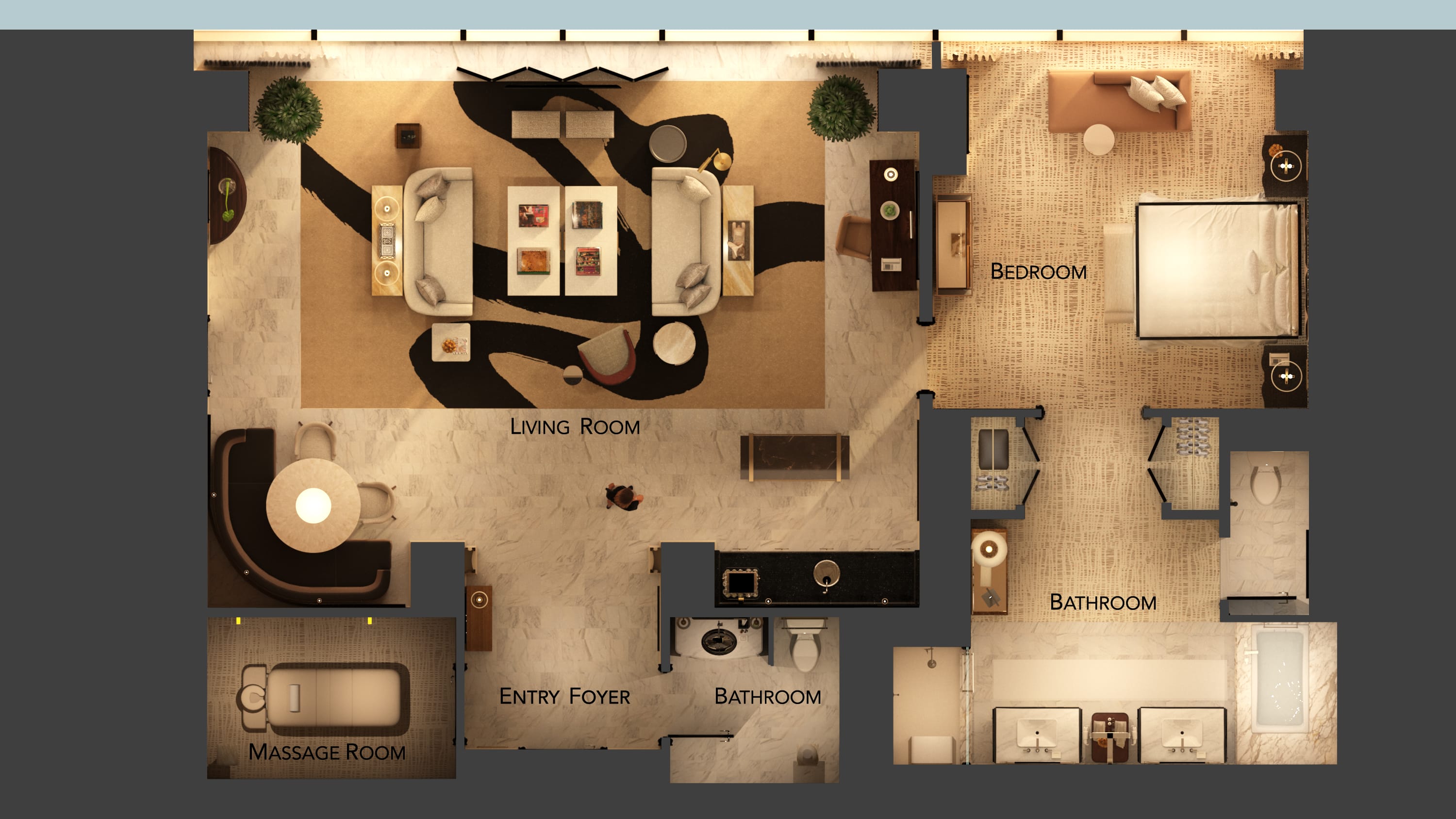 Wynn Tower Suites Salon-Floor Plan