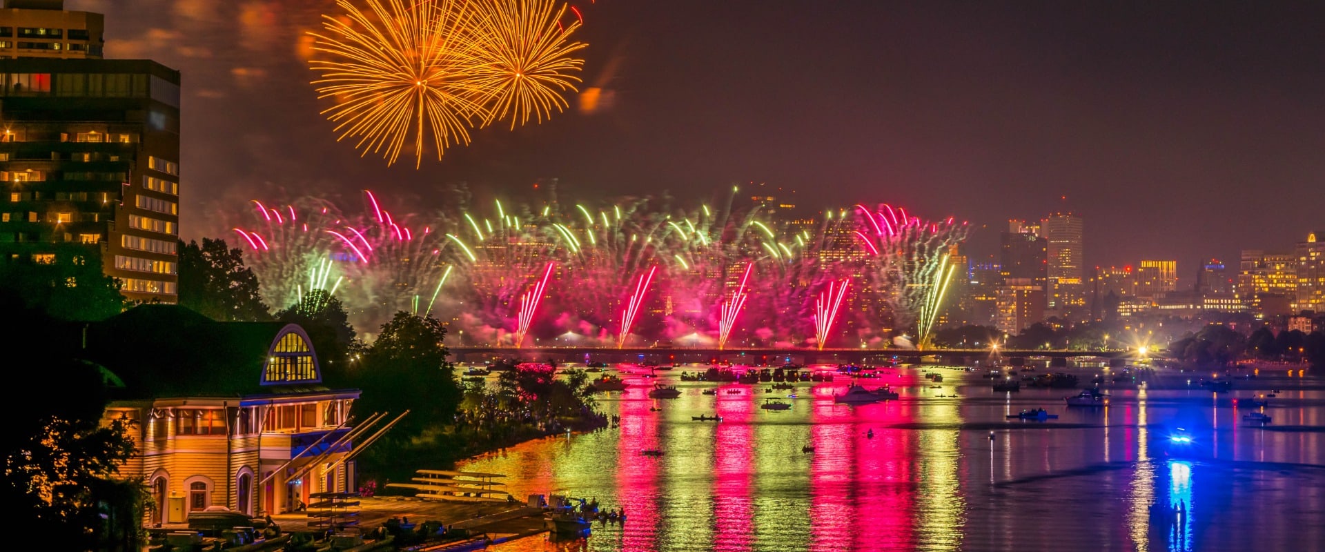 Fireworks show in Boston