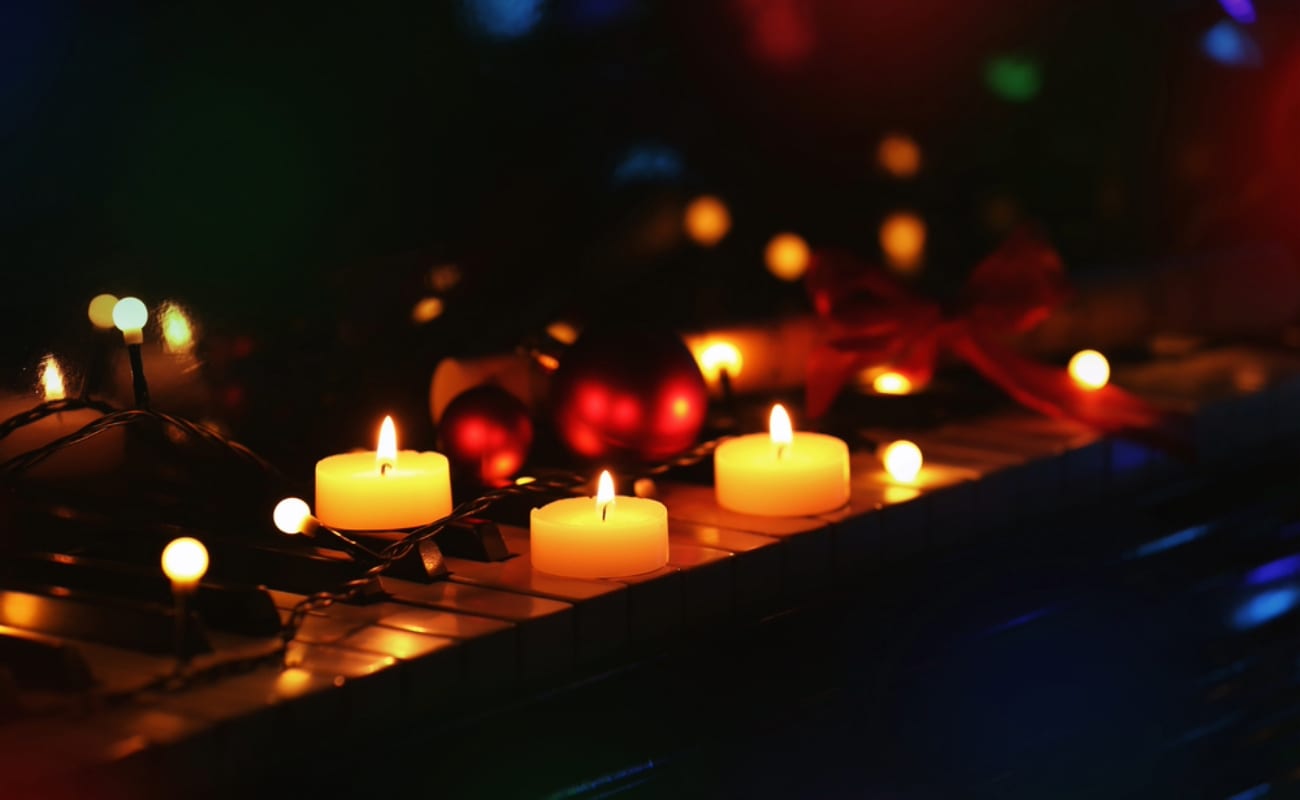 Candle lit concert during halloween