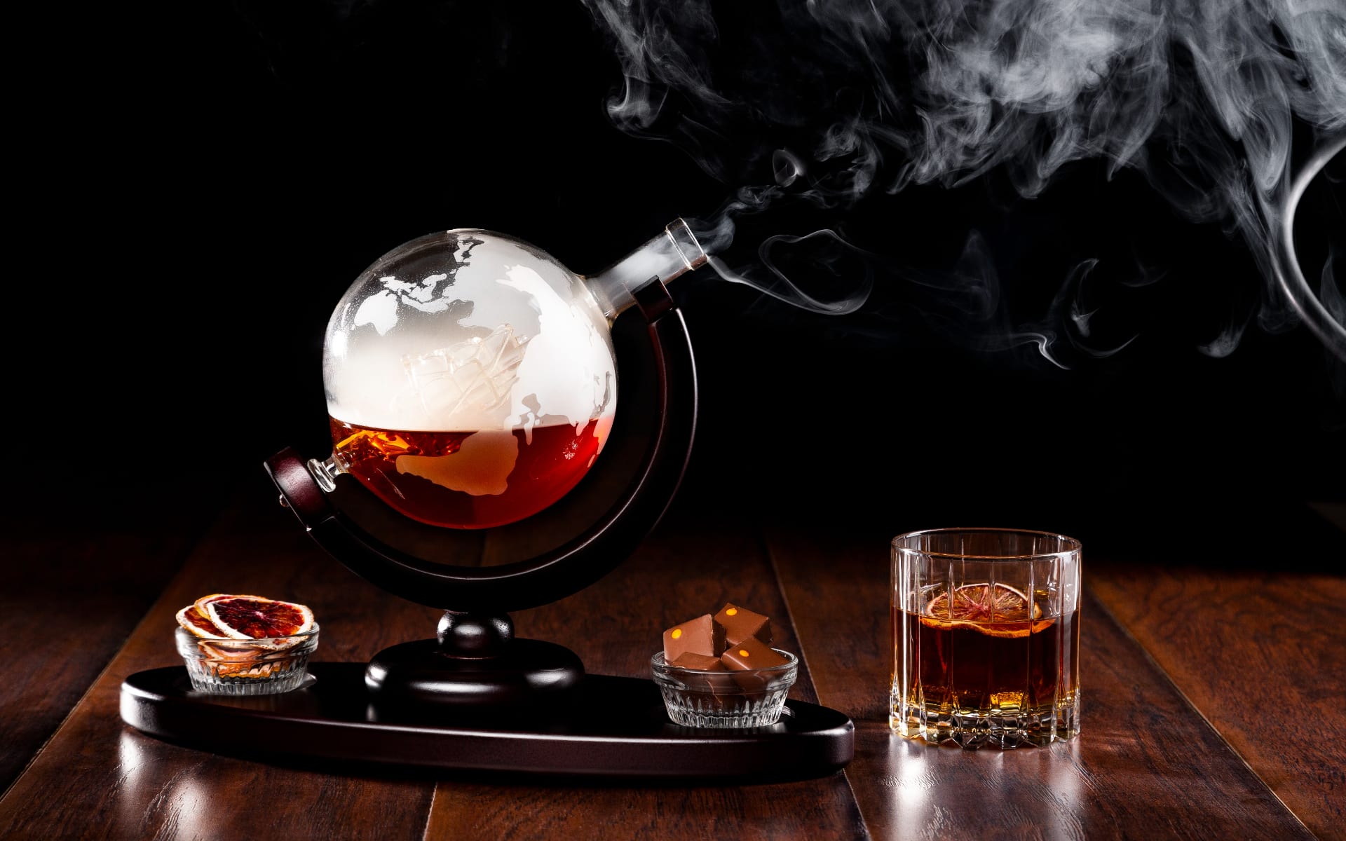 Smoked old fashion at Rare Steakhouse 