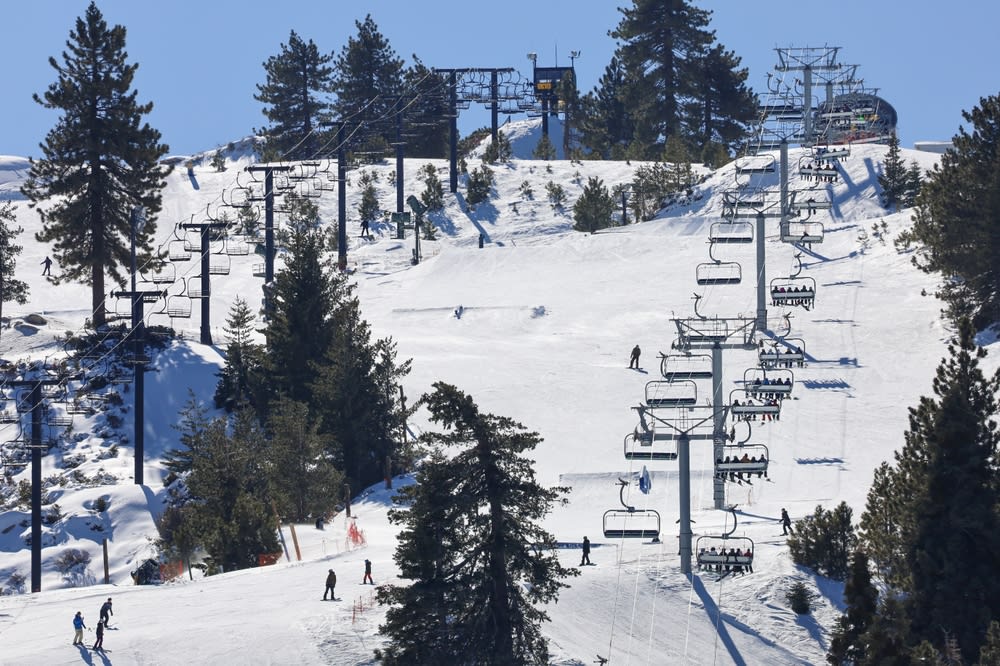 People skiing at ski resort