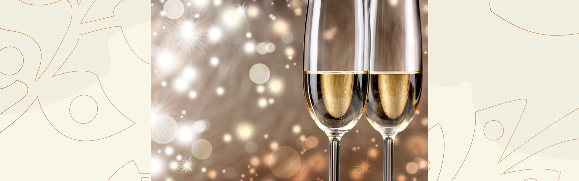 Celebrating New Year's Eve with champagne