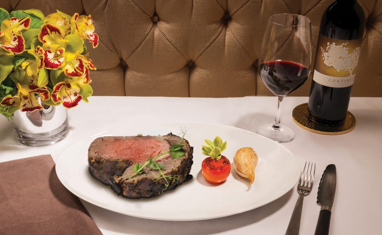 Prime Rib at Rare Steakhouse at Encore Boston harbor