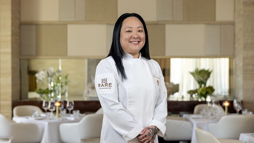 Chef Megan Vaughan in Rare Steakhouse