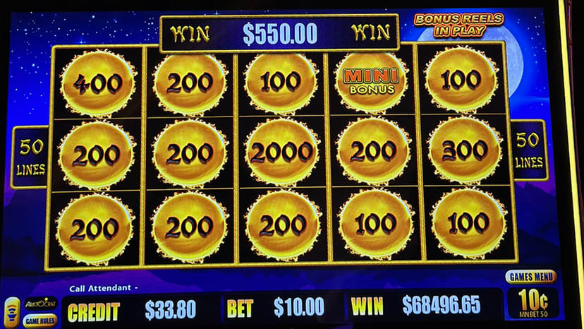 A guest won $68,496.
