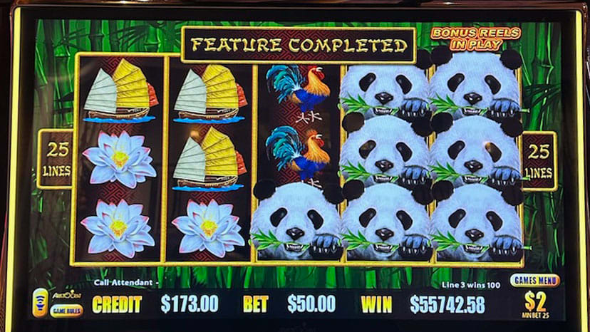 A guest won $55,742