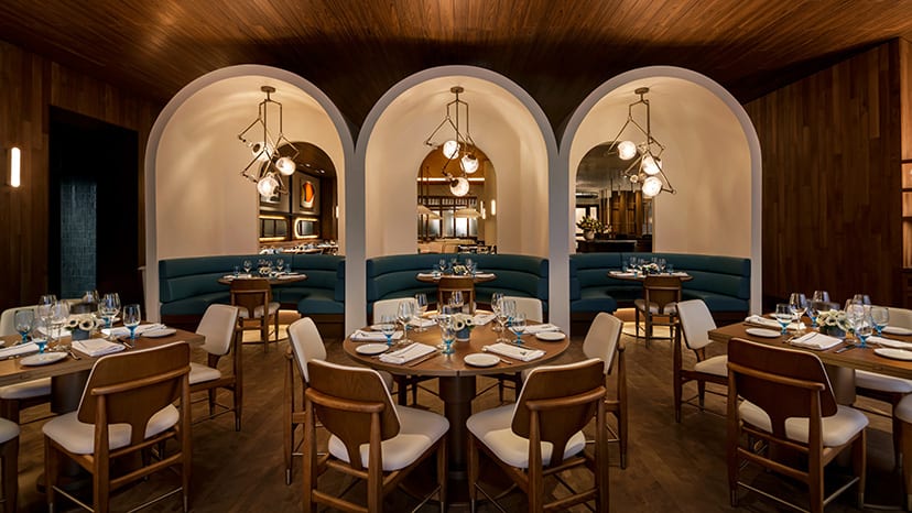 The interior of Seamark Seafood and Cocktails