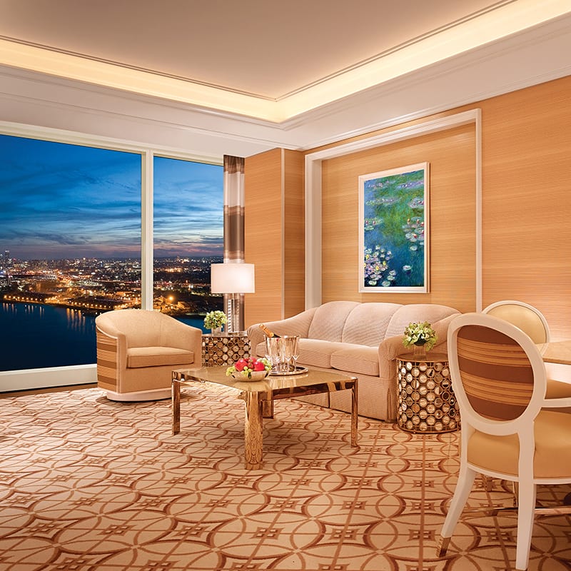 The interior of the Signature Harbor View Suite