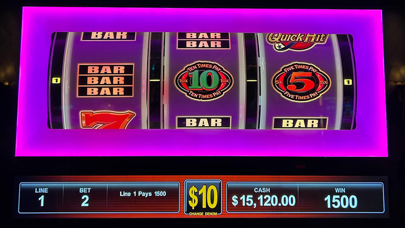 A guest won $15,120.