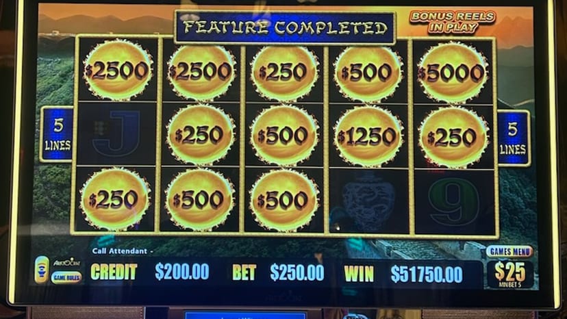 A guest won $51,750.