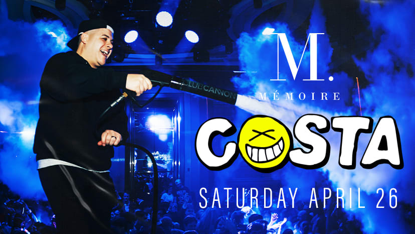 Costa performs at Memoire on April 26