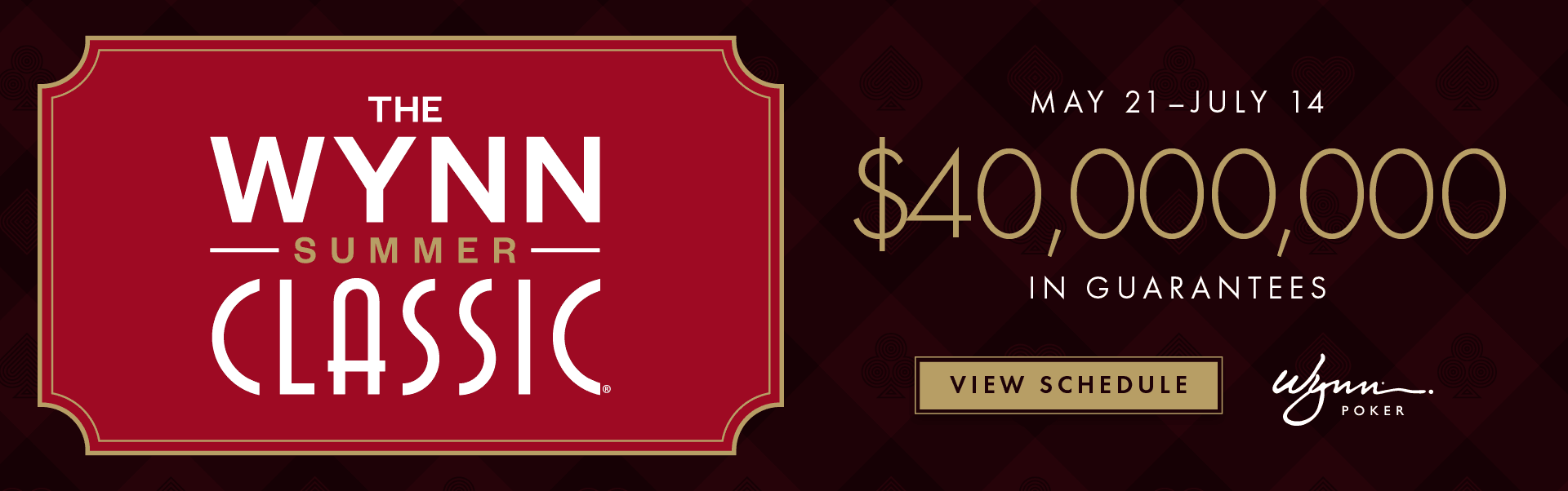 Wynn Summer Classic Poker Tournaments 2025