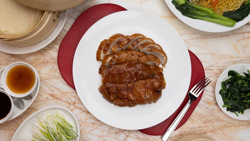 A plate of Peking Duck at Red 8