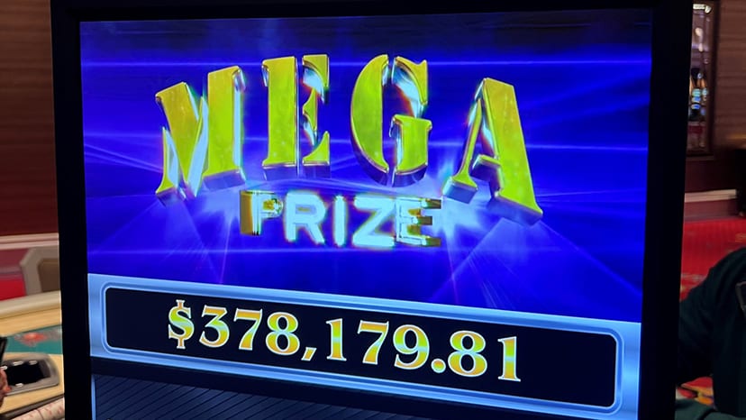 A guest won $378,179.