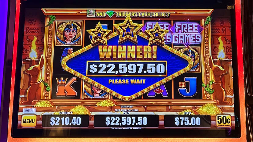 A guest won $22,597