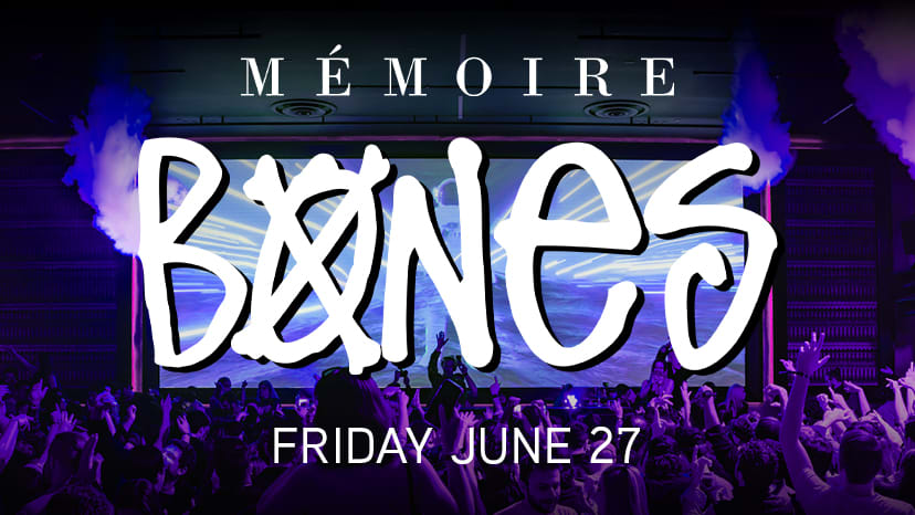 Bones performs at Memoire on June 27