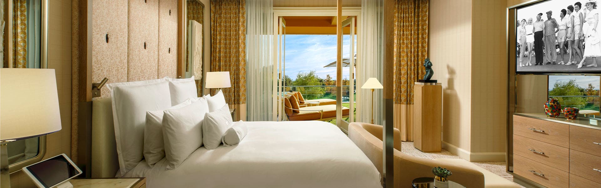 Bedroom patio view inside the Wynn Fairway Villa