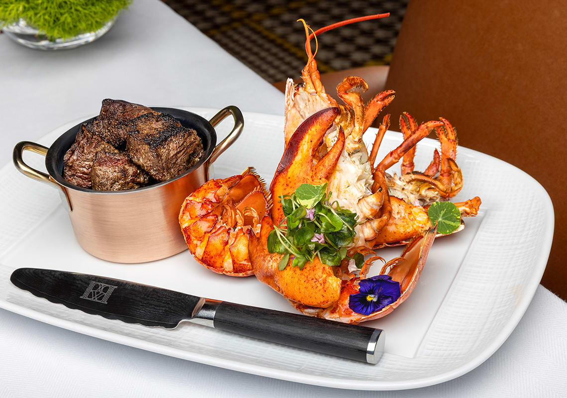 Surf and Turf at Rare Steakhouse