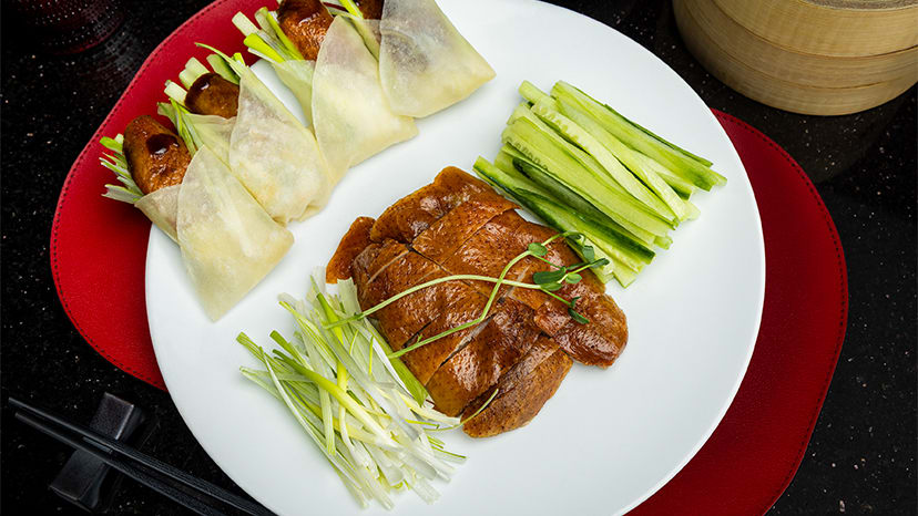 The Peking Duck at Red 8 at Encore Boston Harbor