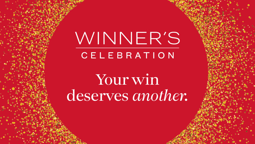 Winner's Celebration. Celebrate your win with another. 