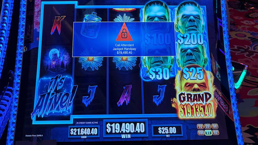 A guest won $19,490