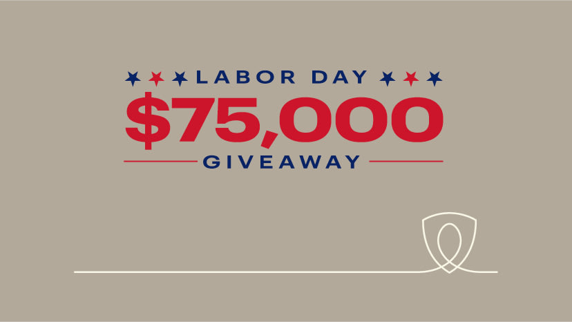 $75,000 Labor Day Giveaway