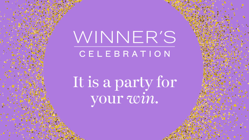 Winner's Celebration. Celebrate your win with another. 