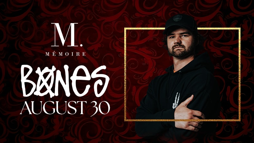Bones performs at Memoire on August 30