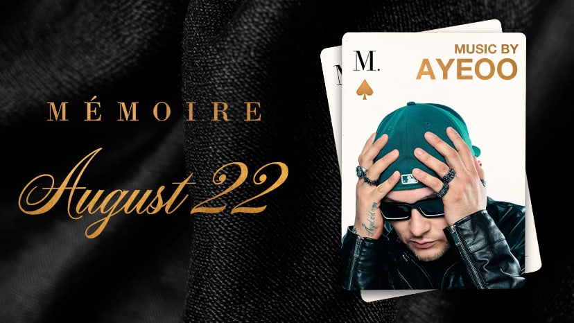 Ayeoo performs at Memoire on August 22