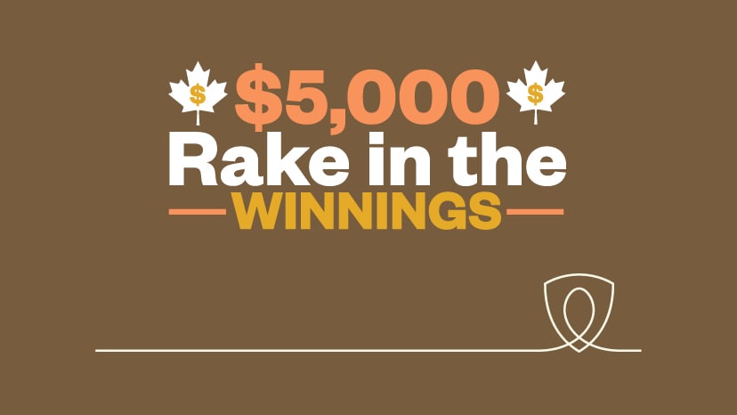$5,000 Rake in the Winnings
