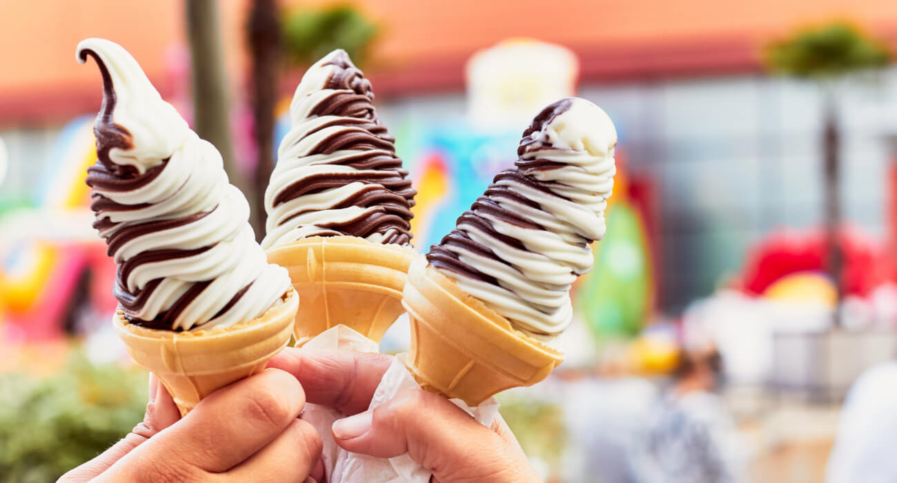 Ice cream in the summers