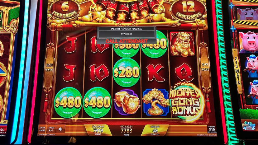 A guest won $77,832.