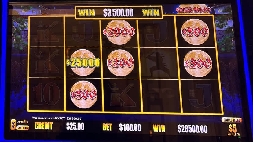 A guest won $28,500