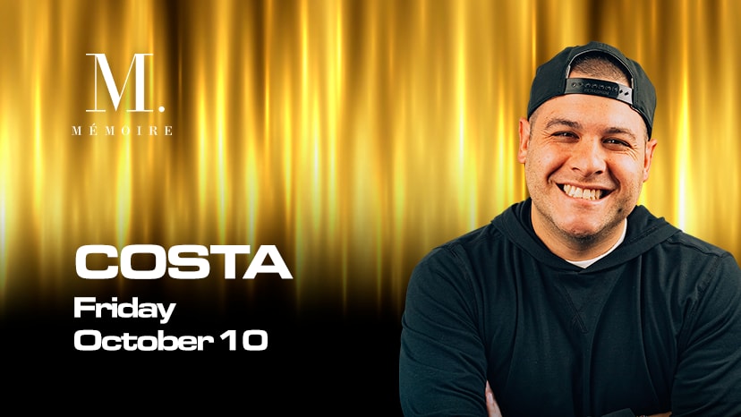 Costa performs at Memoire on October 10