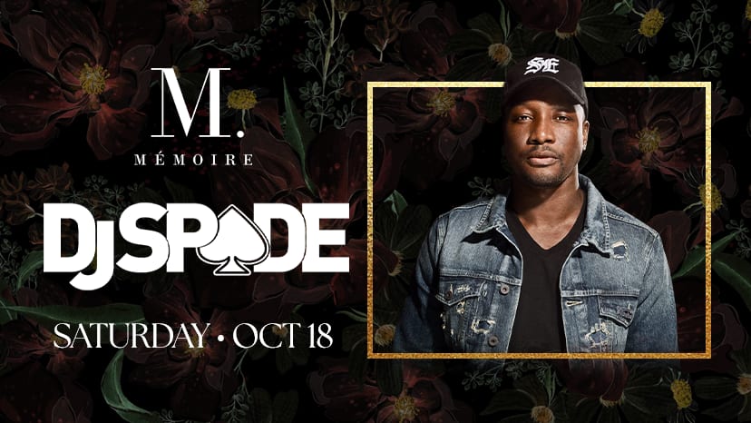 DJ Spade performs at Memoire on October 18