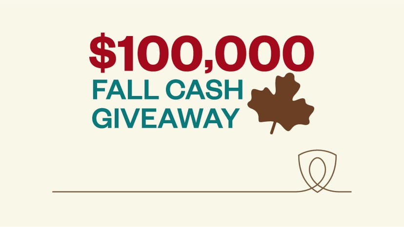 $100,000 Fall Cash Giveaway