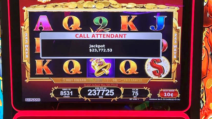 A guest won $23,772.