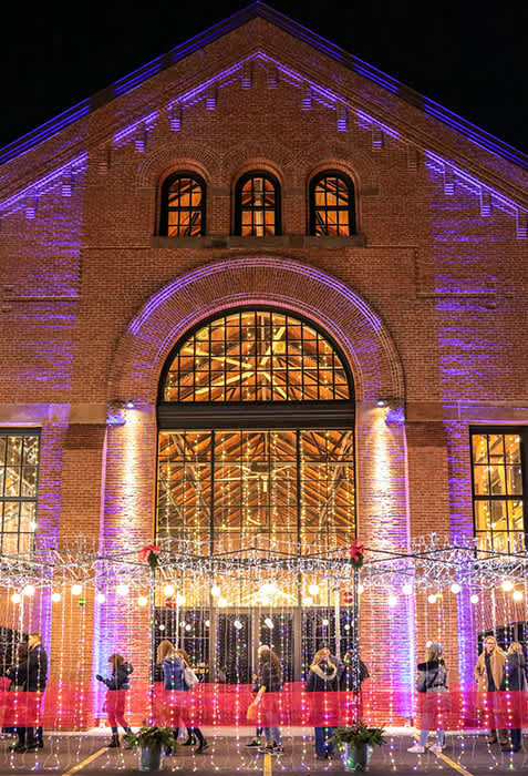 The exterior of the SoWa Winter Festival