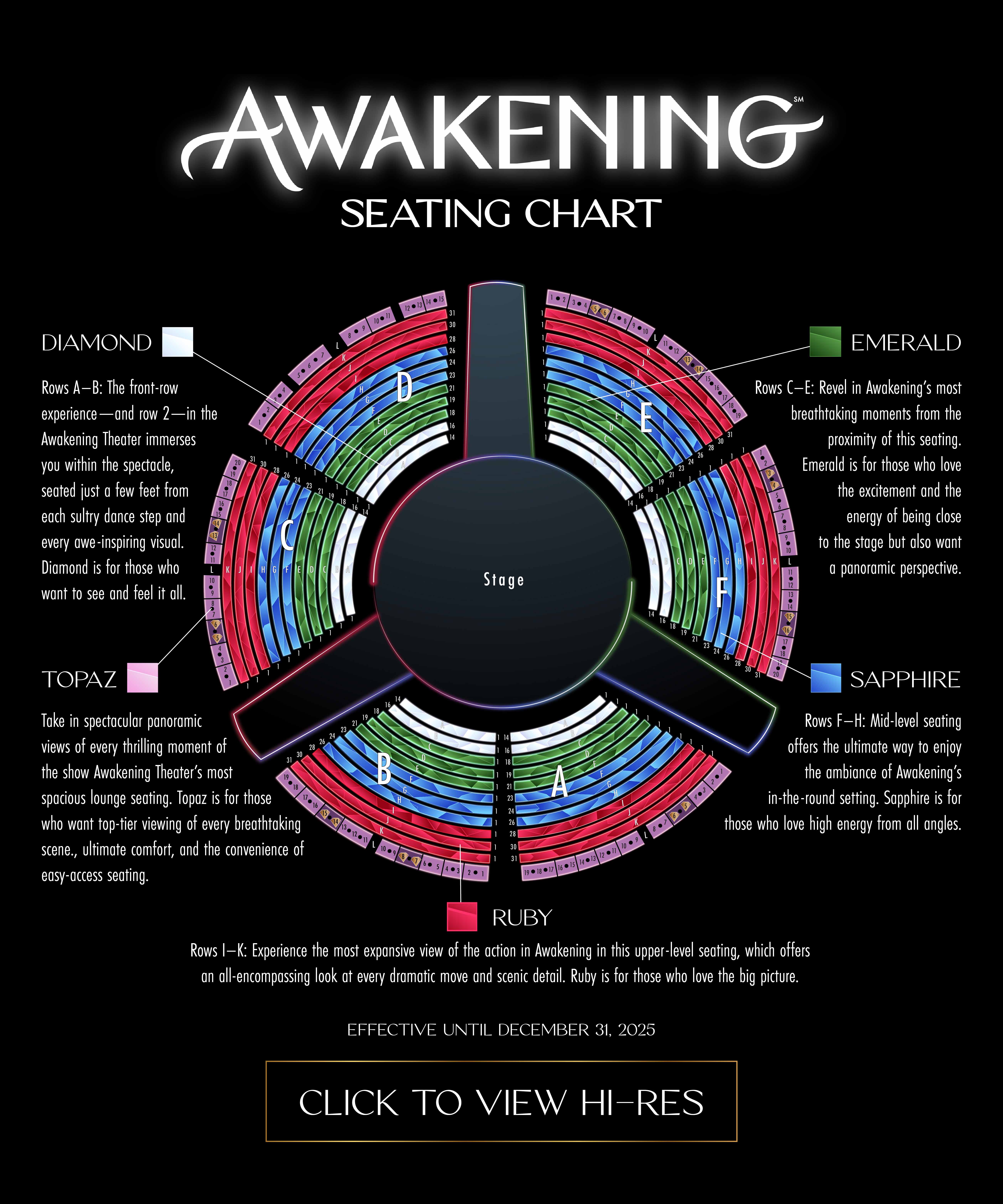 Awakening Seating Map