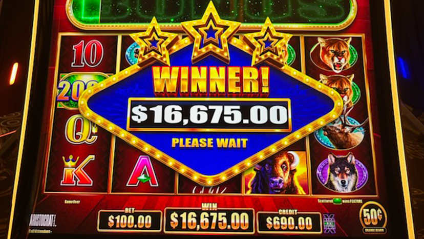 A guest won $16,675.