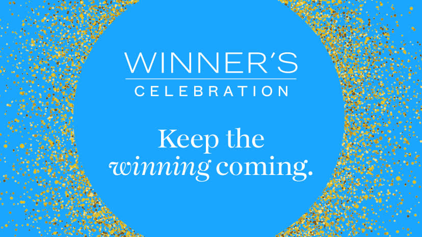 Winner's Celebration. Celebrate your win with another. 
