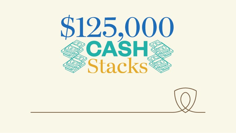 $125,000 Cash Stacks