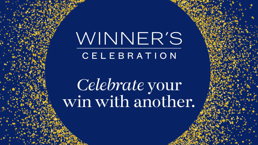 Winner's Celebration. Celebrate your win with another. 