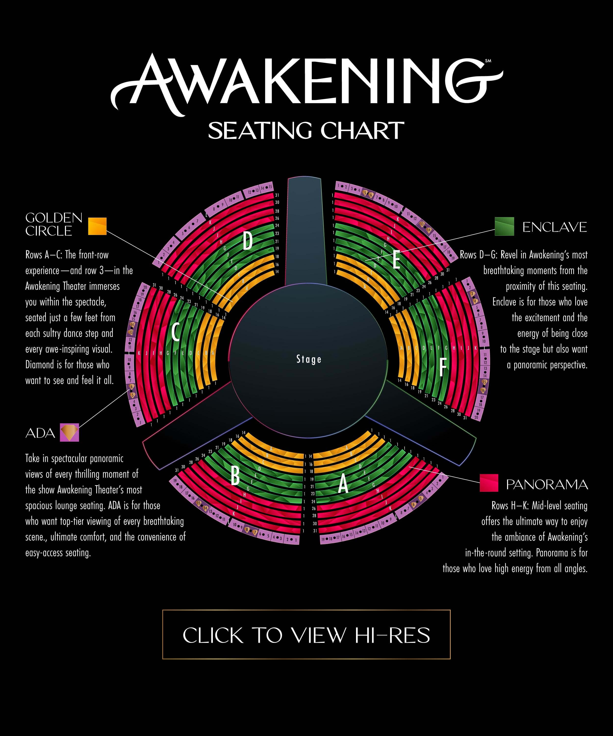Awakening Seating Map