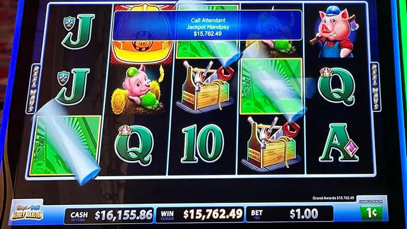 A guest won $15,762.